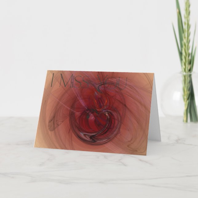 Lonely Heart - I Miss You. Card (Front)