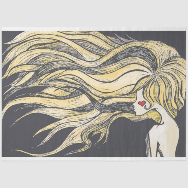 Lonely Heart Tissue Paper (Front)