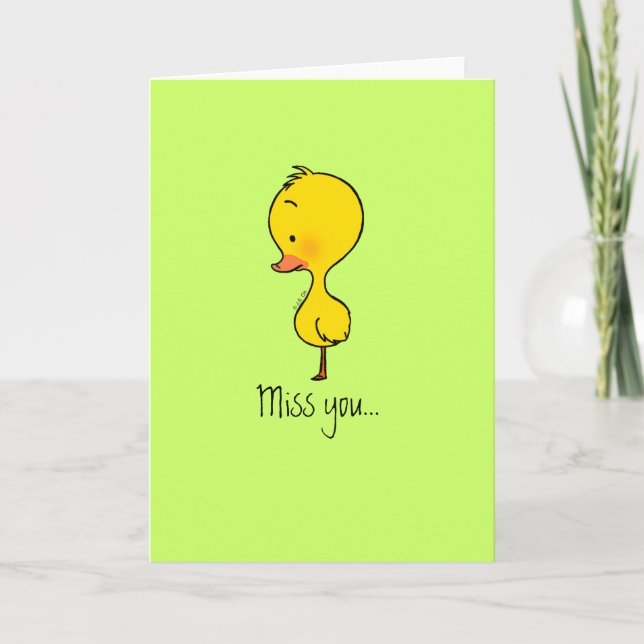 Lonely little duckling card (Front)