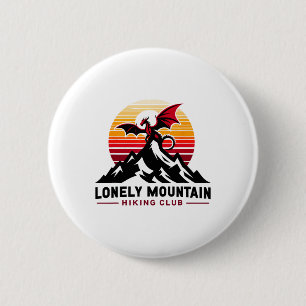 Lonely Mountain Hiking Club Funny Design 6 Cm Round Badge