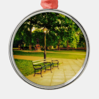 Lonely Park Bench Metal Tree Decoration