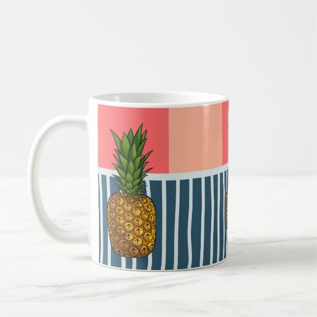 'Lonely pineapple' | quirky  Coffee Mug (Left)