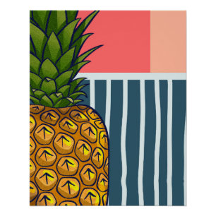 'Lonely pineapple'   Statement wall art poster