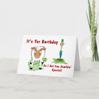 Lonely Redneck - Birthday Card