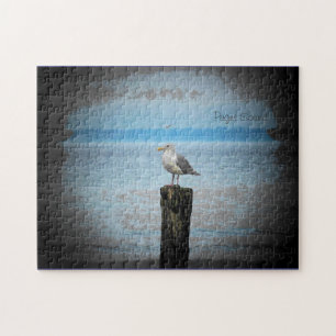 Lonely Seagull or Your Picture Jigsaw Puzzle