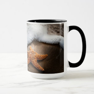Lonely Starfish On The Beach Mug
