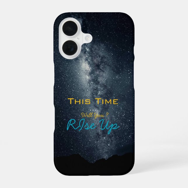 'Lonely Stars' staring like silent innocent ones  iPhone 16 Case (Back)