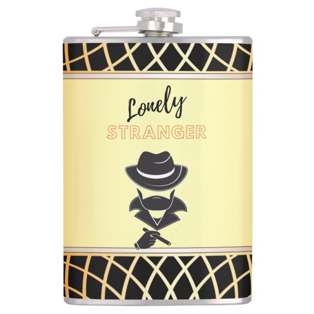 Lonely Stranger Hip Flask (Front)