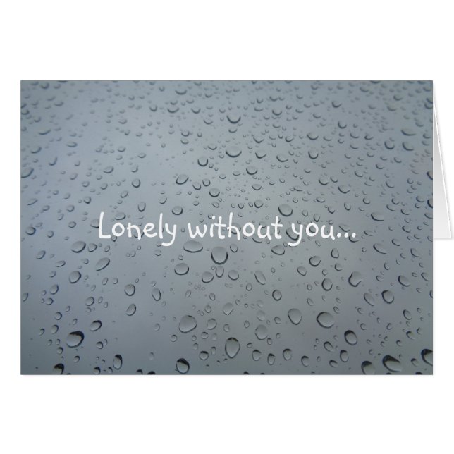 Lonely without you, Water Drops, Rain Tears Sad (Front Horizontal)