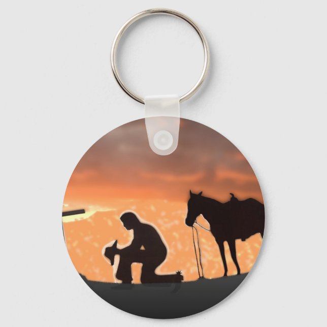Lonesome Cowboy Key Ring (Front)