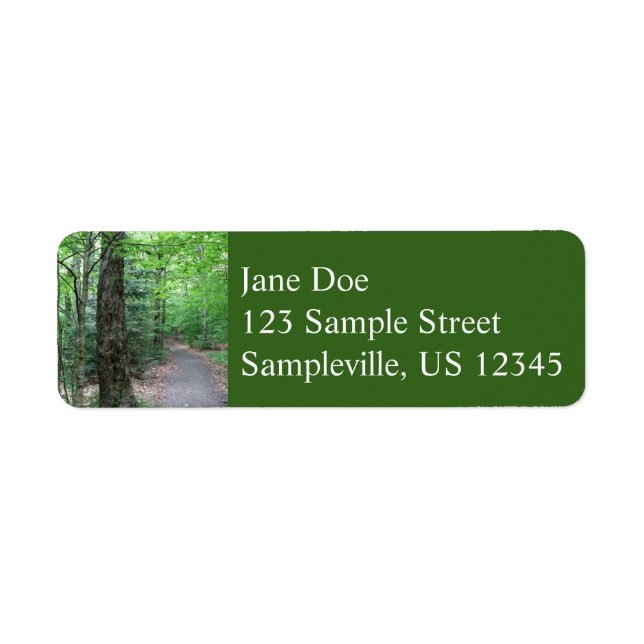 Lonesome Lake Trail in New Hampshire Return Address Label (Front)