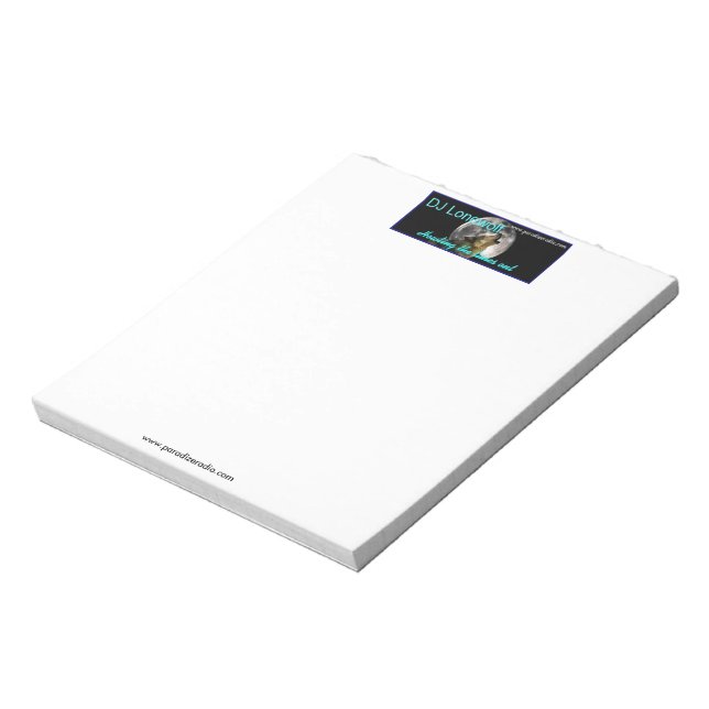 (Lonewolf) 5.5" x 6" Notepad: 40 Pages Notepad (Rotated)