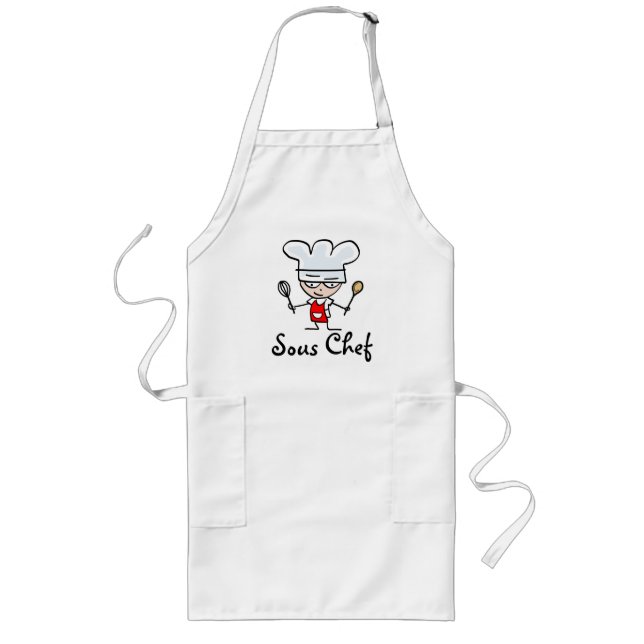 Long apron for sous chef (Front)