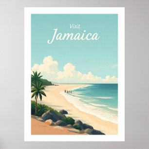 Long Bay Beach, Jamaica – Secluded Shoreline Poster