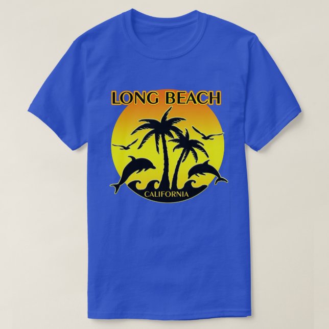 Long Beach, Ca Dolphins T-Shirt (Design Front)