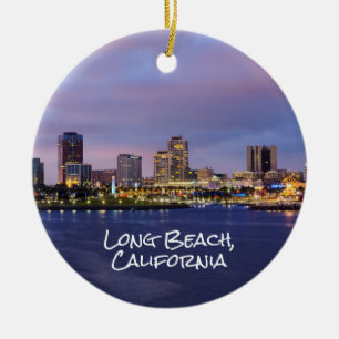 Long beach California Ceramic Ornament
