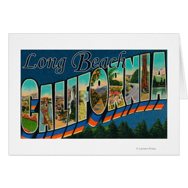 Long Beach, California - Large Letter Scenes (Front Horizontal)