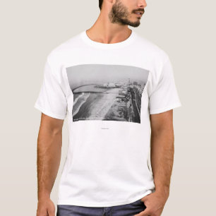 Long Beach, California Rainbow Pier and Ocean T-Shirt