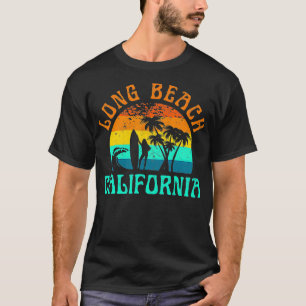 Long Beach California Surf Summer Vacation Girl Vi T-Shirt