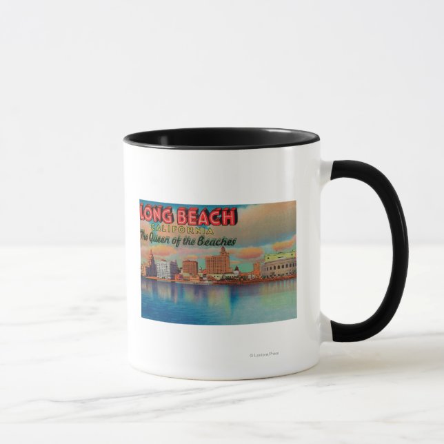 Long Beach, California - The Queen of Beaches Mug (Right)