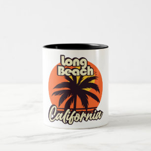 Long Beach California Two-Tone Coffee Mug
