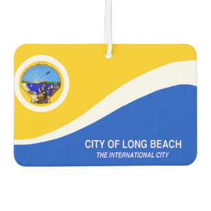 Long Beach city flag Car Air Freshener