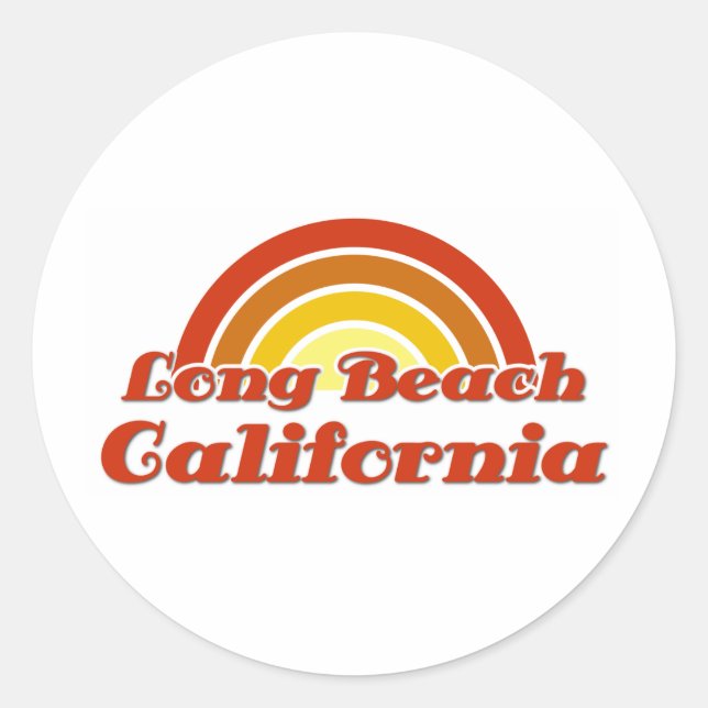 Long Beach Classic Round Sticker (Front)