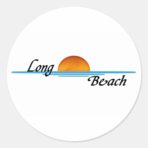 Long Beach Classic Round Sticker