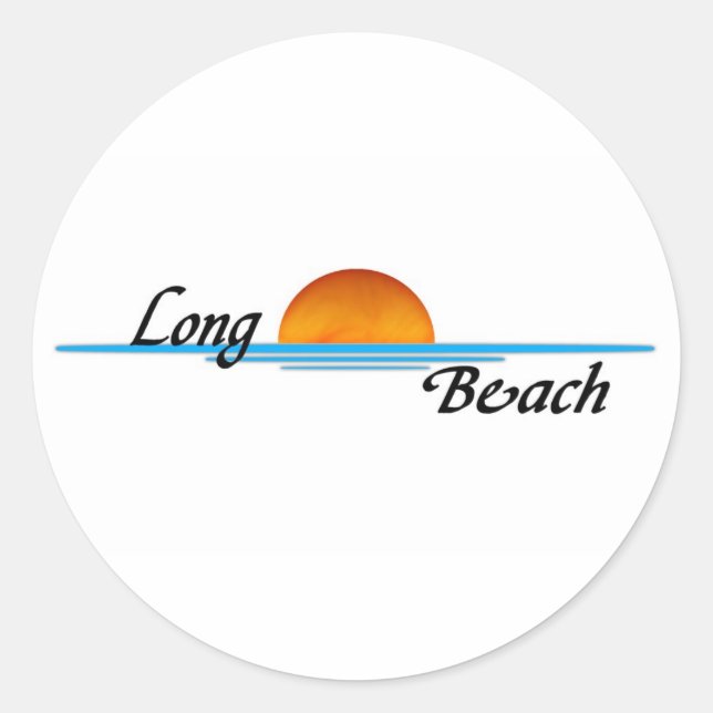 Long Beach Classic Round Sticker (Front)