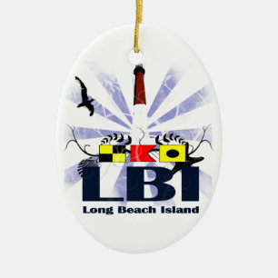 Long Beach Island. Ceramic Ornament