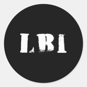 Long Beach Island Classic Round Sticker