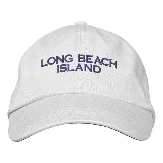 LONG BEACH ISLAND Embroidered Hat (Front)