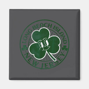 Long Beach Island New Jersey Irish Shamrock Nj Sou Magnet