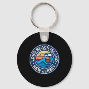Long Beach Island New Jersey Nj Vintage Nautical W Key Ring