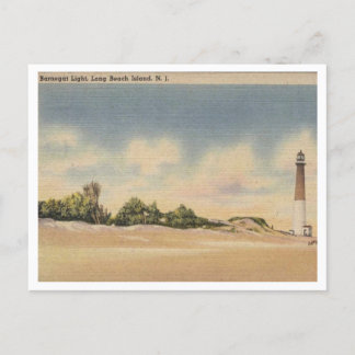Long Beach Island NJ, Barnegat Light 1946 Inspired Postcard