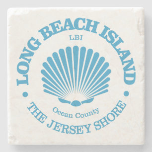 Long Beach Island (seashell) Stone Coaster