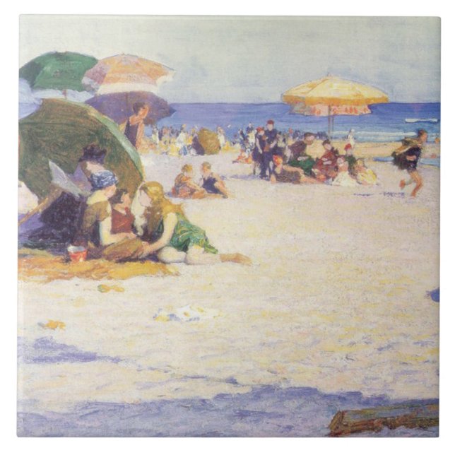 Long Beach (New York State)  Ceramic Tile (Front)