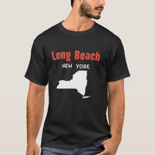 Long Beach New York USA State America Travel New Y T-Shirt