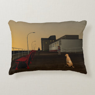 Long Beach Promenade, Long Island, NY Decorative Cushion