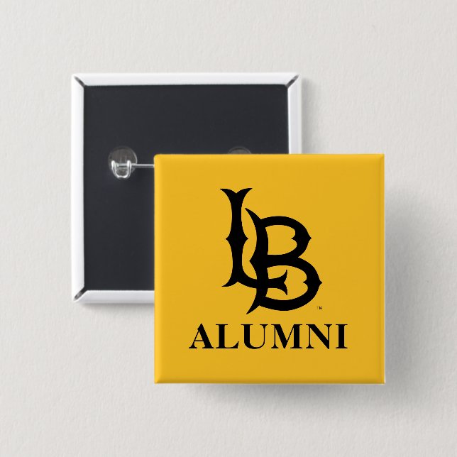 Long Beach State Alumni 15 Cm Square Badge (Front & Back)