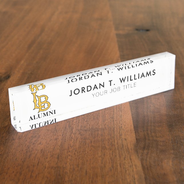 Long Beach State Alumni Nameplate (Side)