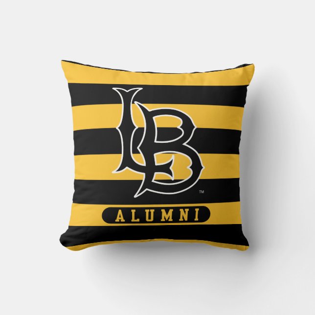 Long Beach State Alumni Stripes Cushion (Front)