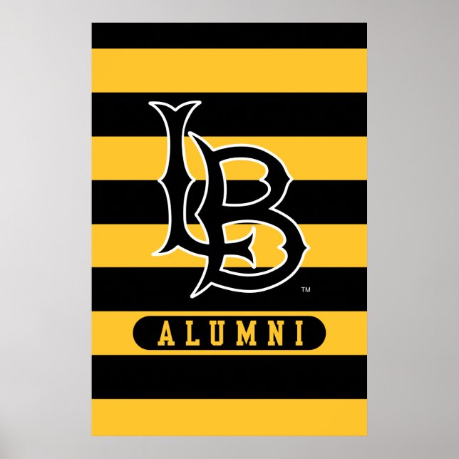 Long Beach State Alumni Stripes Poster (Front)