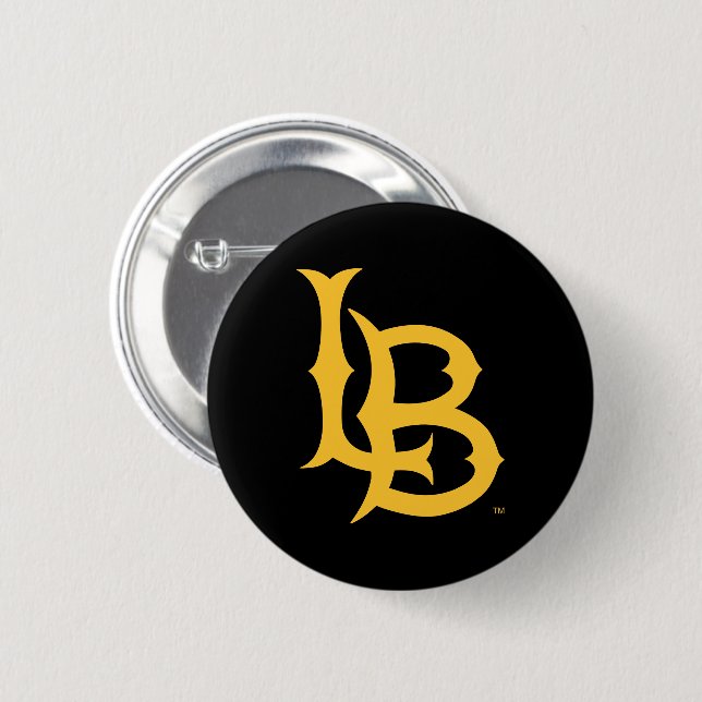 Long Beach State Logo 6 Cm Round Badge (Front & Back)