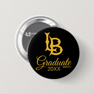 Long Beach State Logo Graduation 6 Cm Round Badge