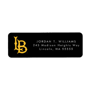 Long Beach State Logo Graduation Return Address Label