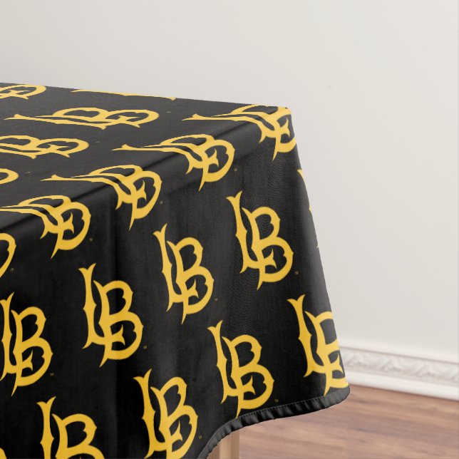 Long Beach State Logo Graduation Tablecloth (In Situ)