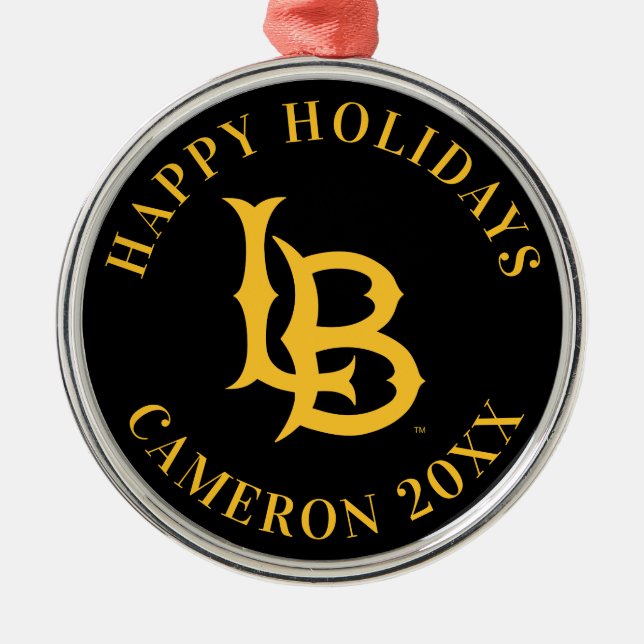 Long Beach State Logo Metal Ornament (Front)