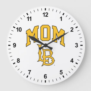 Long Beach State Mom Large Clock