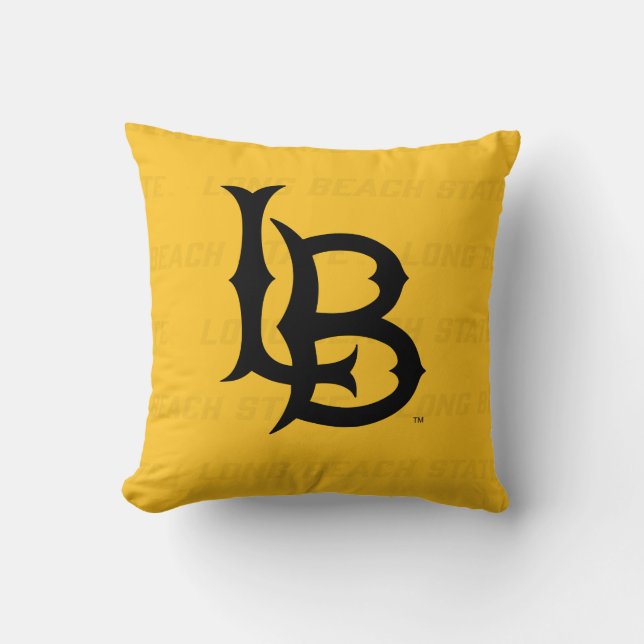 Long Beach State Watermark Cushion (Front)